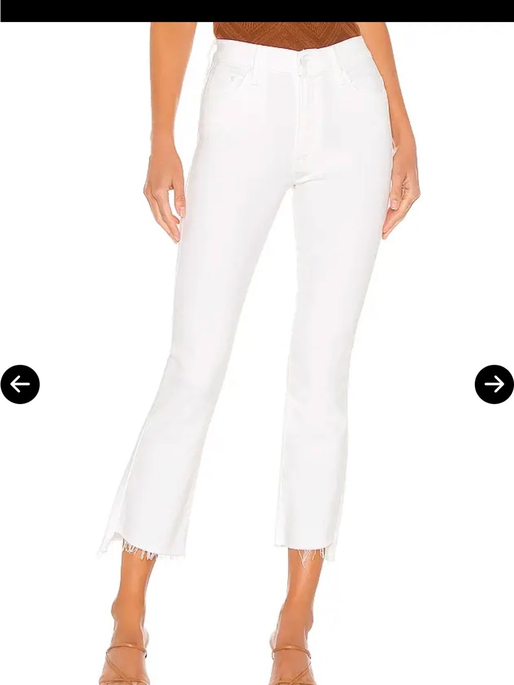 MOTHER the Insider Crop Step Fray Jeans in the Fairest of them all wash